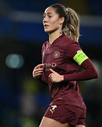 LONDON, ENGLAND - MARCH 27: Laia Aleixandri during the UEFA Women s Champions League Quarter Finals Second Leg match between Chelsea FC and Manchester City on March 27, 2025 in London, England. Photo Sebastian Frej Chelsea FC v Manchester City - UEFA Women s Champions League Quarter Finals Second Leg Copyright: xSebastianxFrejx