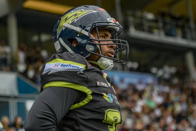 Lenny Krieg Stuttgart Surge, 34 , Stuttgart Surge vs Rhein Fire, American Football, European League of Football, Semi Final, Season 2024, 08 09 2024, Stuttgart GAZI Stadion Waldau Germany Copyright: xFootxBowl JUSTxSHOTSx