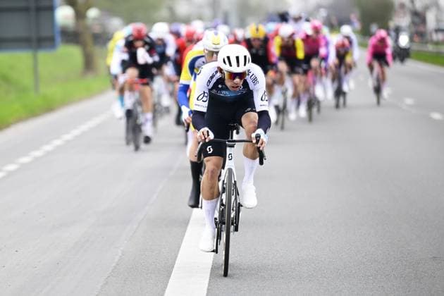 German Jannik Steimle of Q36.5 Pro Cycling Team pictured in action during the E3 Saxo Bank Classic one day cycling race, 208,8 km from and to Harelbeke, on Friday 28 March 2025. DIRKxWAEM  x116494142x