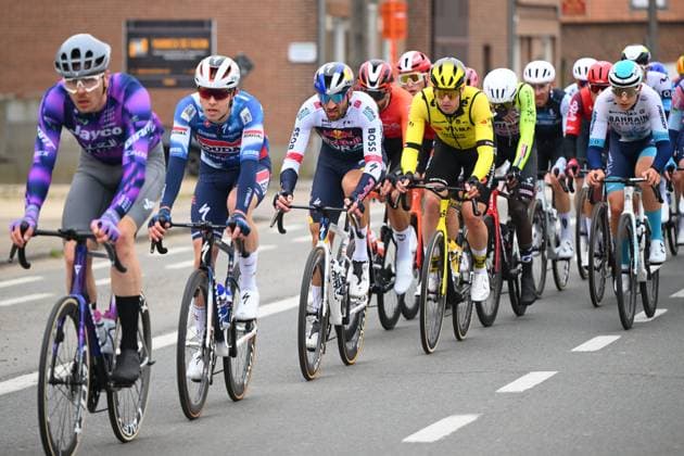 E3 Saxo Classic 2025 Cycling Race Harelbeke, Belgium - March 28 : Moscon Gianni (ITA) of Red Bull - Bora - Hansgrohe in action during the Men Elite UCI World Tour 68th E3 Saxo Classic cycling race of 208 kms with start in Harelbeke and finish in Harelbeke on March 28, 2025 in Harelbeke, Belgium, 28 03 2025 ( Motordriver Kenny Verfaillie - Harelbeke Belgium  Copyright: xVincentxKalutx