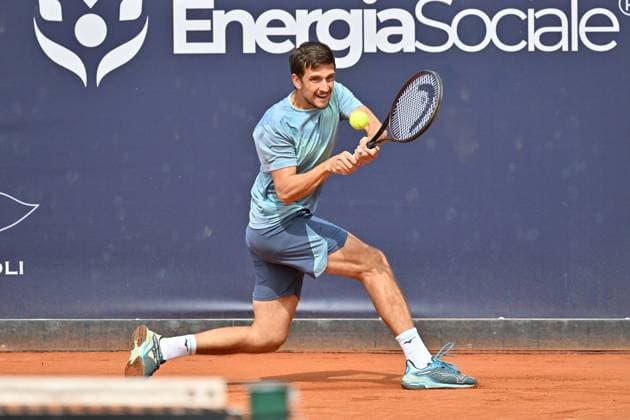 Foto IPP Felice De Martino Napoli 27 03 2025 Napoli Tennis Cup 2025 ATP, Tennis Herren Challenger Nella foto: Federico Arnaboldi Italy Photo Press World Copyright Napoli italy Italia ITALY  Copyright: xR4924_italyphotopressx