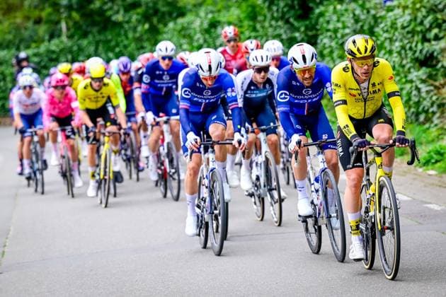 Belgian Julien Vermote of Team Visma-Lease a Bike pictured in action during the E3 Saxo Bank Classic one day cycling race, 208,8 km from and to Harelbeke, on Friday 28 March 2025. DIRKxWAEM  x116516307x