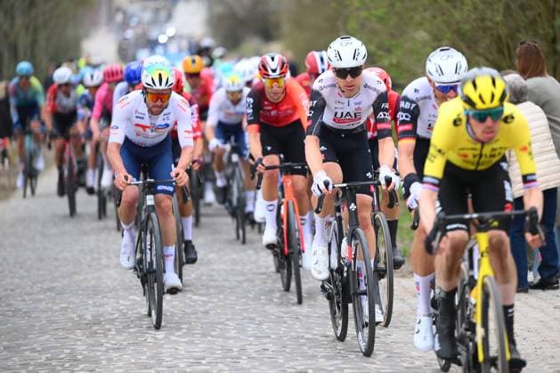 E3 Saxo Classic 2025 Cycling Race Harelbeke, Belgium - March 28 : Vermeersch Florian (BEL) of Uae Team Emirates - Xrg in action during the Men Elite UCI World Tour 68th E3 Saxo Classic cycling race of 208 kms with start in Harelbeke and finish in Harelbeke on March 28, 2025 in Harelbeke, Belgium, 28 03 2025 ( Motordriver Kenny Verfaillie - Harelbeke Belgium  Copyright: xVincentxKalutx
