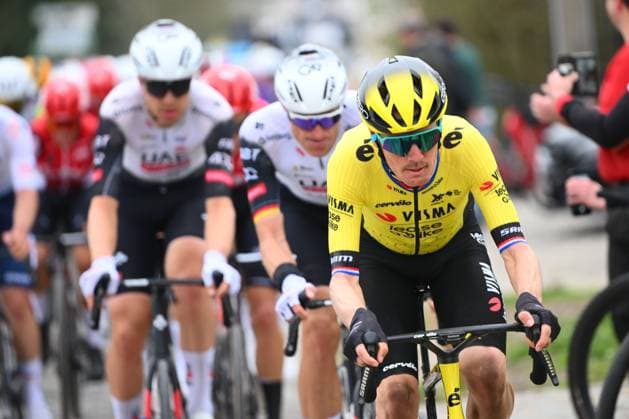 E3 Saxo Classic 2025 Cycling Race Harelbeke, Belgium - March 28 : Van Baarle Dylan (NED) of Team Visma Lease A Bike in action during the Men Elite UCI World Tour 68th E3 Saxo Classic cycling race of 208 kms with start in Harelbeke and finish in Harelbeke on March 28, 2025 in Harelbeke, Belgium, 28 03 2025 ( Motordriver Kenny Verfaillie - Harelbeke Belgium  Copyright: xVincentxKalutx