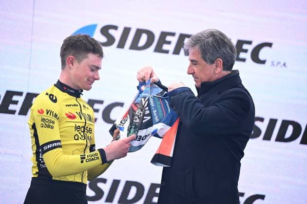 28-03-2025 Settimana Internazionale Coppi E Bartali; Tappa 04 Brisighella - Brisighella; 2025, Visma - Lease A Bike; Tulett, Ben; Pella, Roberto; Brisighella; 