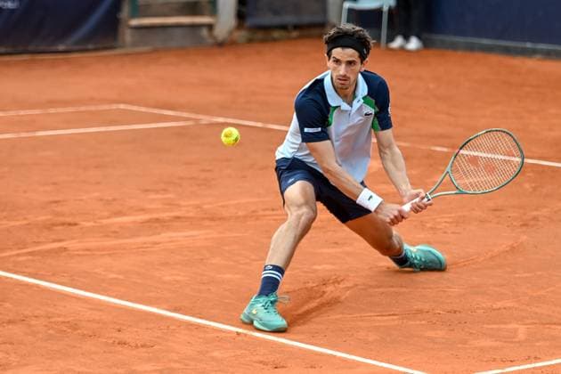 Pierre-Hugues Herbert during the match ATP, Tennis Herren Challenger Napoli Mens S Singles quarter on March 28, 2024 at Tennis Club in Napoli, Italy  Copyright: xAndreaxRosito IPAxSportx xipa-agency.netx xx IPA_55829089 IPA_Agency_IPA55829089