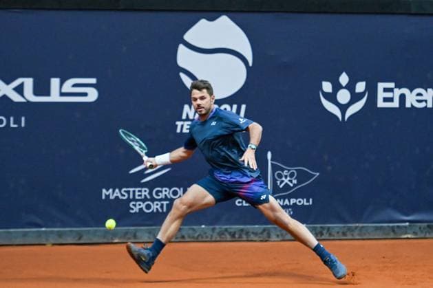 TENNIS - Eventi nazionali - Tennis Napoli Cup Stan Wrawinka during the match ATP, Tennis Herren Challenger Napoli Mens S Singles quarter on March 28, 2024 at Tennis Club in Napoli, Italy Napoli Italy  Copyright: xIPAxSport ABACAx
