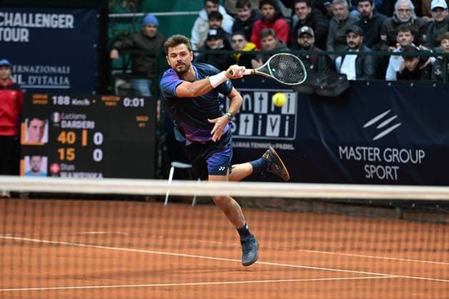 Stan Wrawinka during the match ATP, Tennis Herren Challenger Napoli Mens S Singles quarter on March 28, 2024 at Tennis Club in Napoli, Italy  Copyright: xAndreaxRosito IPAxSportx xipa-agency.netx xx IPA_55831523 IPA_Agency_IPA55831523