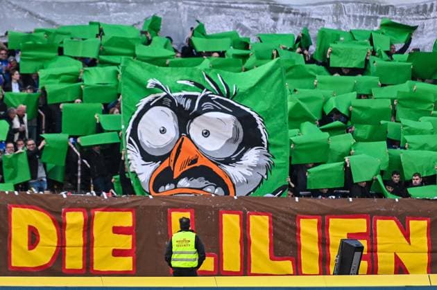 GER, 2 BL, SSV Ulm 1846 vs SV Darmstadt 98 28 03 2025, Donaustadion, Ulm, GER, 2 BL, SSV Ulm 1846 vs SV Darmstadt 98, in the picture Darmstadt choreography before the start of the match nordphotoxGmbHx xHafner nph00200