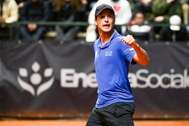 TENNIS - Eventi nazionali - Tennis Napoli Cup Luciano Darderi during the match ATP, Tennis Herren Challenger Napoli Mens S Singles quarter on March 28, 2024 at Tennis Club in Napoli, Italy Napoli Italy  Copyright: xIPAxSport ABACAx