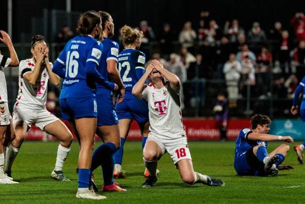 Google Pixel Womens Bundesliga, 1 FC Köln FC Carl Zeiss Jena 28 03 2025 Taylor Ziemer 1 FC Köln, 18 sinks into a squat in frustration Google Pixel Womens Bundesliga, 1 FC Köln FC Carl Zeiss Jena, Köln, Franz Kremer Stadion am 28 03 2025 DFB REGULATIONS PROHIBIT ANY USE OF PHOTOGRAPHS AS IMAGE SEQUENCES AND OR QUASI VIDEO Copyright: xBEAUTIFULxSPORTS Wunderlx