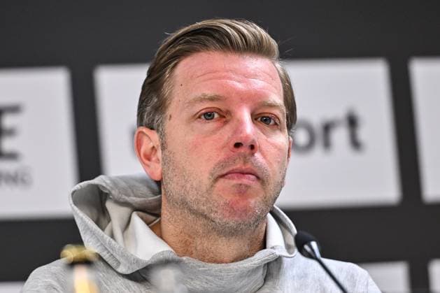 GER, 2 BL, SSV Ulm 1846 vs SV Darmstadt 98 28 03 2025, Donaustadion, Ulm, GER, 2 BL, SSV Ulm 1846 vs SV Darmstadt 98, in the picture Florian Kohfeldt Darmstadt , Press conference after the match nordphotoxGmbHx xHafner nph00200