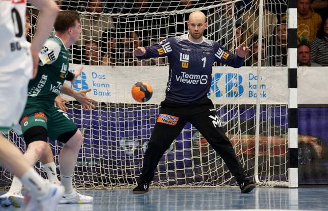 BAU 28 03 2025 Göppingen Handball FRISCH AUF Göppingen vs SC DHfK Leipzig, Bart Ravensbergen Göppingen
