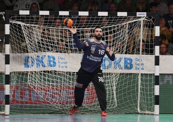 BAU 28 03 2025 Göppingen Handball FRISCH AUF Göppingen vs SC DHfK Leipzig, Tibor Ivanisevic Göppingen