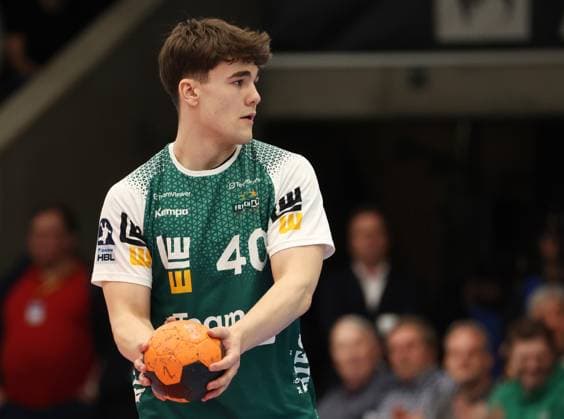 BAU 28 03 2025 Göppingen Handball FRISCH AUF Göppingen vs SC DHfK Leipzig, Elias Newel Göppingen ,