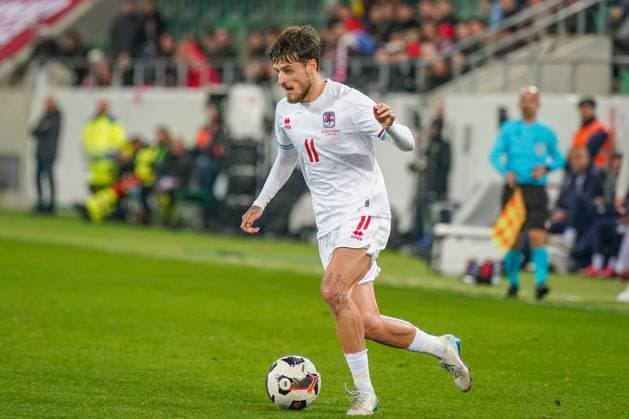 National teams friendlies 2025, Matchday 2 Switzerland vs. Luxembourg Kybunpark St Gallen Vincent Thill Luxembourg, 11 Copyright: xJOERANxSTEINSIEKx