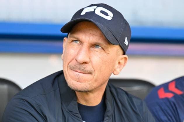 Paderborn, Home Deluxe Arena, 29 03 25, GER, Herren, 2 Bundesliga, Saison 2024 2025, SC Paderborn 07 1 FC Koeln Bild Trainer Gerhard STRUBER Koeln DFL regulations prohibit any use of photographs as image sequences and or quasi video NRW Germany