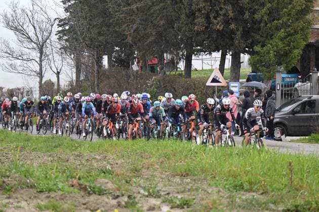 Radsport, Settimana Coppi e Bartali, 5. Etappe 29-03-2025 Settimana Internazionale Coppi E Bartali; Tappa 05 Brisighella - Forli; Rocca Delle Caminate; 