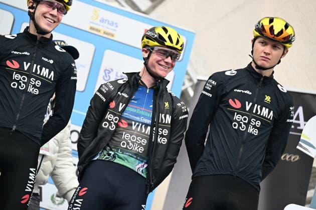 Radsport, Settimana Coppi e Bartali, 5. Etappe 29-03-2025 Settimana Internazionale Coppi E Bartali; Tappa 05 Brisighella - Forli; 2025, Visma - Lease A Bike; Tulett, Ben; Brisighella; 