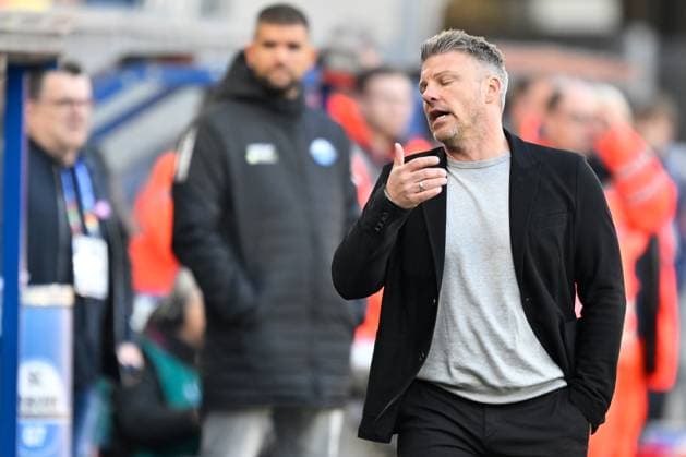 Paderborn, Home Deluxe Arena, 29 03 25, GER, Herren, 2 Bundesliga, Saison 2024 2025, SC Paderborn 07 1 FC Koeln Bild Trainer Lukas KWASNIOK Paderborn DFL regulations prohibit any use of photographs as image sequences and or quasi video NRW Germany