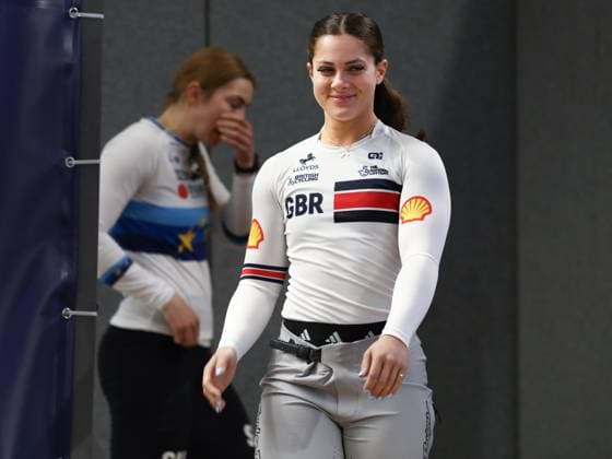 Radsport, BMX, UEC European Cup in Verona - Siegerehrung March 29, 2025, Verona, Veneto, Italy: BETHANY SHRIEVER of Great Britain is second in the Women Elite of the UEC BMX European Cup Round 1 in Verona, Italy Verona Italy - ZUMAc179 20250329_zep_c179_025 Copyright: xMickaelxChavetx
