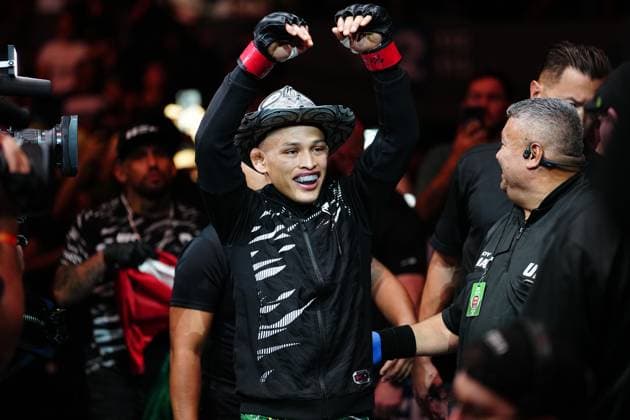 March 29, 2025, Mexico City, Mexico, Las Vegas, Nv, United States: Ronaldo Rodriguez and Kevin Borjas meet in the octagon for a 3-round bout at UFC Fight Night - Moreno vs Erceg at Arena CDMX on March 29, 2025 in Mexico City, Mexico ( PxImages) Mexico City, Mexico United States - ZUMAp175 20250329_zsa_p175_077 Copyright: xLouisxGrassex
