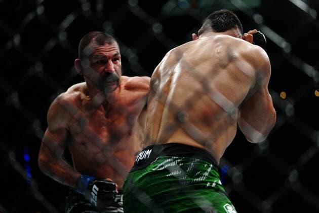 March 29, 2025, Mexico City, Mexico, Las Vegas, Nv, United States: Rafa Garcia and Vinc Pichel meet in the octagon for a 3-round bout at UFC Fight Night - Moreno vs Erceg at Arena CDMX on March 29, 2025 in Mexico City, Mexico ( PxImages) Mexico City, Mexico United States - ZUMAp175 20250329_zsa_p175_299 Copyright: xLouisxGrassex