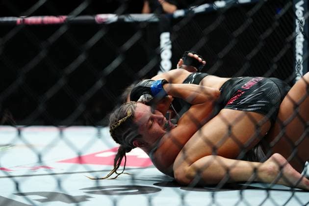 March 29, 2025, Mexico City, Mexico, Las Vegas, Nv, United States: Loopy Godinez and Julia Polastri meet in the octagon for a 3-round bout at UFC Fight Night - Moreno vs Erceg at Arena CDMX on March 29, 2025 in Mexico City, Mexico ( PxImages) Mexico City, Mexico United States - ZUMAp175 20250329_zsa_p175_267 Copyright: xLouisxGrassex