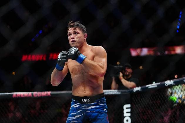 March 29, 2025, Mexico City, Mexico, Las Vegas, Nv, United States: Manuel Torres and Drew Dober meet in the octagon for a 5-round bout at UFC Fight Night - Moreno vs Erceg at Arena CDMX on March 29, 2025 in Mexico City, Mexico ( PxImages) Mexico City, Mexico United States - ZUMAp175 20250329_zsa_p175_580 Copyright: xLouisxGrassex