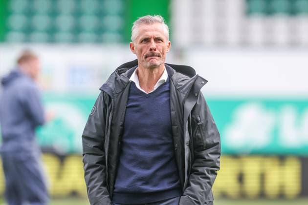 30 03 2025, Football, Season 2024 2025, 2 Bundesliga, Matchday 27, Greuther Fürth FC Schalke 04, Head coach Kees van Wonderen FC Schalke 04 Fürth Sportpark am Ronhof Bayern Germany xRHR PHOTO TRx Copyright: TimxRehbein RHR-FOTOx RHR-FOTO TR