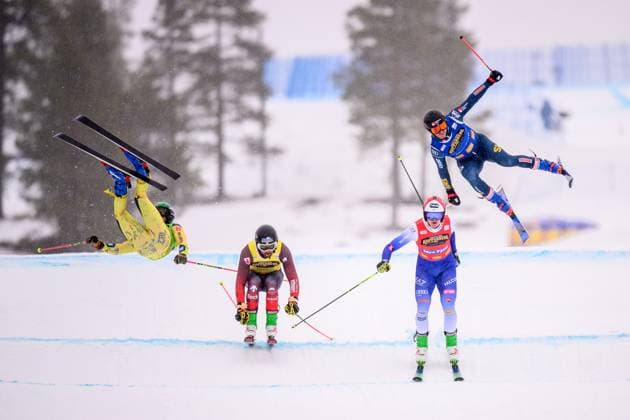 Bilder des Jahres 2025, Sport 03 März Sport Themen der Woche KW13 Sport Bilder des Tages 250330 Florian Wilmsmann of Germany and David Mobärg of Sweden compete in the men s ski cross final during the FIS Ski Cross World Cup on March 30, 2025 in Idre. Photo: Simon Hastegard BILDBYRAN kod SH SH0607 freestyle skiing skicross ski cross världscupen world cup fis ski cross world cup bbeng sverige *** 250330 Florian Wilmsmann of Germany and David Mobärg of Sweden compete in the men s ski cross final during the FIS Ski Cross World Cup on March 30, 2025 in Idre Photo Simon Hastegard BILDBYRAN kod SH SH0607 freestyle skiing skicross ski cross världscupen world cup fis ski cross world cup bbeng sverige  Copyright: SIMONxHASTEGARD BB250330SH018