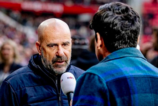 PSV Eindhoven trainer Peter Bosz during the match PSV Ajax at the Philips stadium for the Dutch Eredivisie season 2024 2025 in EINDHOVEN, Netherlands on 30 march 2025, photo by Marcel van Dorst EYE4images DeFodi Images