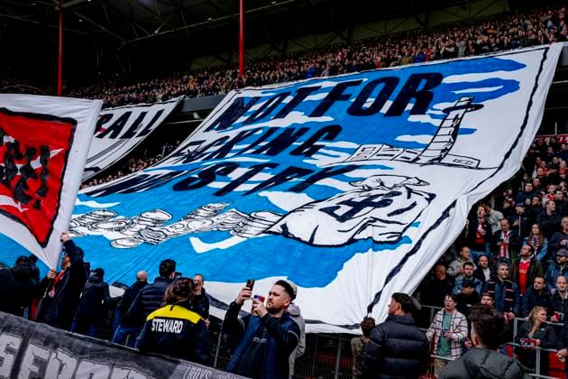Atmosphere in the stadium during the match PSV Ajax at the Philips stadium for the Dutch Eredivisie season 2024 2025 in EINDHOVEN, Netherlands on 30 march 2025, photo by Marcel van Dorst EYE4images DeFodi Images