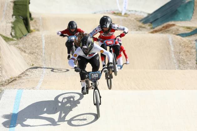 March 30, 2025, Verona, Veneto, Italy: BETSY BAX of Great Britain in the Women U23 Last 16 of the UEC BMX European Cup Round 2 in Verona, Italy Verona Italy - ZUMAc179 20250330_zep_c179_112 Copyright: xMickaelxChavetx