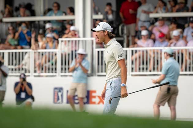 March 30, 2025, Houston, Texas, USA: MIN WOO LEE (USA) wins with a score of -20 at the 2025 Texas Children s Houston Open at Memorial Park Golf Course in Houston, Texas, on March 30, 2025, securing his first PGA, Golf Herren victory. Houston USA - ZUMAp213 20250330_znp_p213_077 Copyright: xLynnxPenningtonx