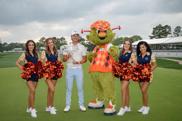 March 30, 2025, Houston, Texas, USA: MIN WOO LEE (USA) wins with a score of -20 at the 2025 Texas Children s Houston Open at Memorial Park Golf Course in Houston, Texas, on March 30, 2025, securing his first PGA, Golf Herren victory. Houston USA - ZUMAp213 20250330_znp_p213_086 Copyright: xLynnxPenningtonx