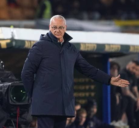Lecce v AS Roma - Serie A Coach Claudio Ranieri of Roma reacts during the Serie A match between US Lecce and AS Roma in Lecce, Italy, on March 29, 2025. Lecce Italy  Copyright: xGabrielexMaricchiolox originalFilename:maricchiolo-usleccev250329_npZpC.jpg