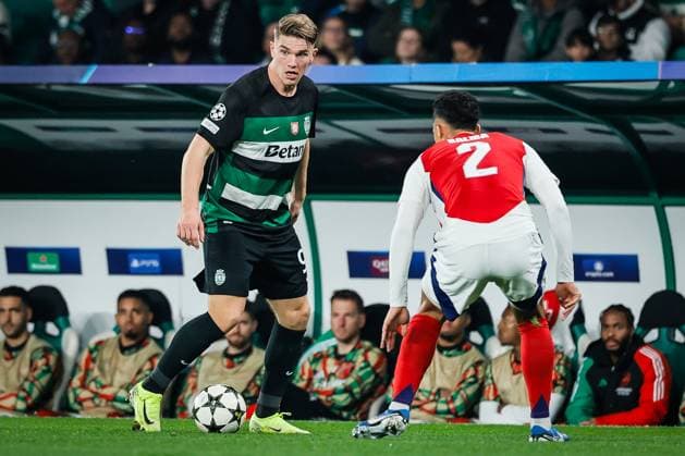 November 26, 2024, Lisbon, Portugal, Portugal: Viktor GYOKERES of Sporting during the UEFA Champions League, League Phase MD5 match between Sporting CP and Arsenal FC at Estadio Jose Alvalade on November 26, 2024 in Lisbon, Portugal. Lisbon Portugal - ZUMAm308 20241126_zsp_m308_138 Copyright: xMatthieuxMirvillex