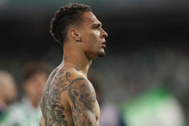 ESP: Real Betis - Sevilla FC. La Liga EA Sports. Date 29 Antony Dos Santos of Real Betis during the La Liga EA Sports, date 29 between Real Betis and Sevilla FC played at Benito Villamarin Stadium on March 29, 2024 in Sevilla, Spain. kpng Copyright: xPressinphotox AP_250330_BET_SEV_206