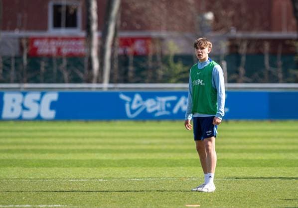 Fussball, Herren, Saison 2024 25, 2. Bundesliga, Hertha BSC, Training, Kennet Eichhorn (Hertha BSC), 01.04. 2025, *** Soccer, Men, Season 2024 25, 2 Bundesliga, Hertha BSC, Training, Kennet Eichhorn Hertha BSC , 01 04 2025, Copyright: xSebastianxRäppold MatthiasxKochx