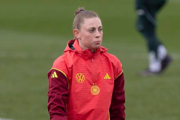 Training German Womens National Soccer Team, 01 04 2025 Rafaela Borggräfe German Womens National Soccer Team , cropping, portrait portrait, Training German Womens National Soccer Team, Frankfurt, DFB Campus, 1 4 2025 Copyright: xBEAUTIFULxSPORTS Gawlikx