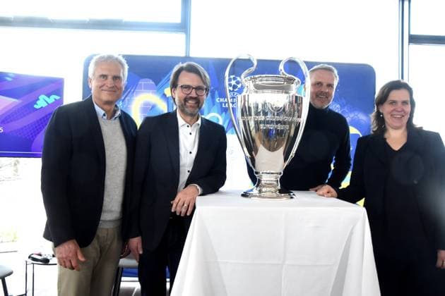 Football, CL, Press conference on the final in Munich