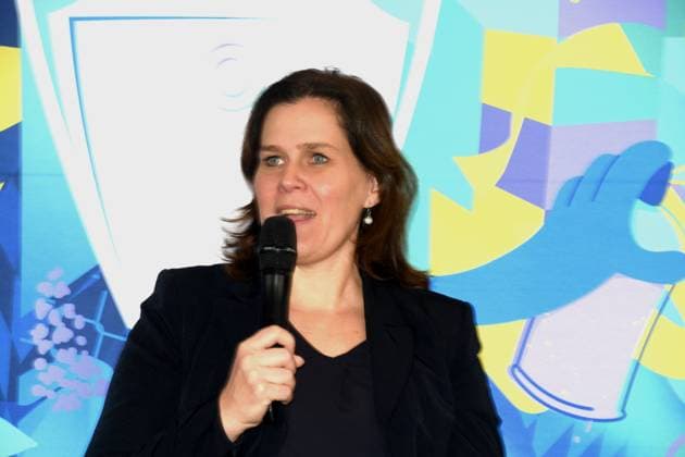 Verena Dietl Mayor of Munich 01 04 2025 Coubertin in the Olympic Park, On 28 05 2025 the Champions Festival starts in the Olympic Park and the highlight of the supporting program around the final of the UEFA Champions League 2025 on 31 May in Munich