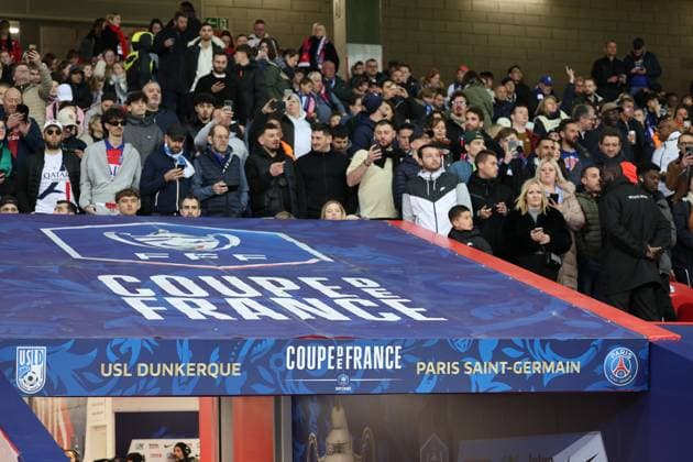 FOOTBALL : Dunkerque vs Paris Saint-Germain - Coupe de France demi-finale - 01 04 2025 Ambiance lors du match Dunkerque vs Paris Saint-Germain, Coupe de France demi-finale, Decathlon Arena stade Pierre Mauroy Villeneuve d Ascq, le 1 avril 2025 - photo Laurent Sanson PsnewZ  Copyright: xPhotoxLaurentxSansonx xPsnewZx