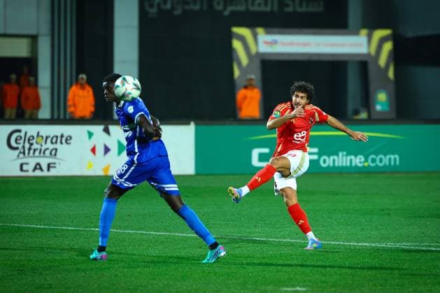 Al Ahly FC vs Al Hilal SC - TotalEnergies CAF Champions League - Quarter Final 1st Leg Mohamed Hany Shoot to score Al Ahly SC 1st goal in the match between Al Ahly FC vs Al Hilal SC in the 1st leg of the Quarter Final of Total Energies CAF Champions League on April 1, 2025 Cairo Cairo Egypt Copyright: xMohamedxTageldinx