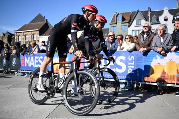Dwars door Vlaanderen 2025 - Men Elite WAREGEM, BELGIUM - APRIL 02 : Lienhard Fabian (SUI) of Tudor Pro Cycling Team pictured during the 79th edition of the UCI World Tour Dwars door Vlaanderen Men Elite cycling race with start in Roeselare and finish in Waregem after 184,2 km on April 2, 2025 in Waregem, Belgium, 02 04 2025 ( motor drive Kenny Verfaillie - Waregem Belgium  Copyright: xPeterxDexVoechtx