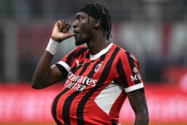 Bilder des Jahres 2025, Sport 04 April Sport Bilder des Tages Mg Milano 02 04 2025 - Coppa Italia Milan-Inter foto Matteo Gribaudi Image nella foto: esultanza gol Tammy Abraham 