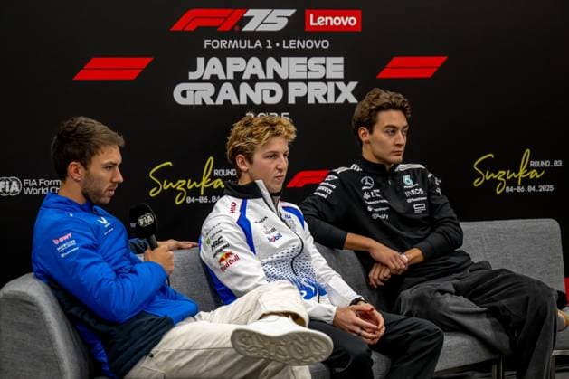 SUZUKA, JAPAN: Liam Lawson, racing for the Racing Bulls team during the 2025 Formula 1 Japanese Grand Prix at the Suzuka International Racing Course in Suzuka, Japan