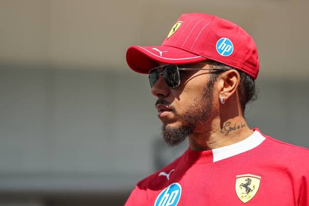 F1 Grand Prix Of Japan - Previews Lewis Hamilton of Great Britain and Scuderia Ferrari looks on during previews ahead of the F1 Grand Prix of Japan at Suzuka Circuit in Suzuka, Japan, on April 3, 2025. Suzuka Mie Japan  Copyright: xPaddockerx originalFilename:paddocker-f1grandp250403_npA7N.jpg