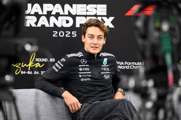 FORMULA 1 LENOVO JAPANESE GRAND PRIX 2025 Kohei Hirota OVERTAKE MAXPPP - Suzuka 03 04 2025 63 RUSSELL George (gbr), Mercedes AMG Petronas, portrait during the Formula 1 Lenovo Japanese Grand Prix 2025, the 3rd round of the 2025 FIA Formula 1 World Championship, WM, Weltmeisterschaft at the Suzuka Circuit from April 3 to 6, 2025, in Suzuka, Japan Suzuka Japan  Copyright: xOVERTAKE MAXPPP MAXPPPxKoheixHirotax OVT202504036049 OVT202504036049